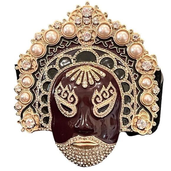 Valentino Garavani Vintage Large RARE Mask Belt Size 28/70 - Picture 1 of 9